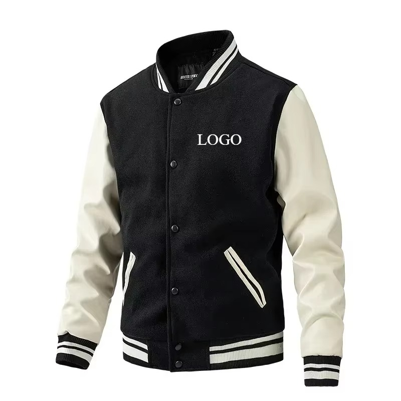 Quality Winter Clothing Bomber Jacket - DIY LOGO Winter Men's Baseball Jacket
