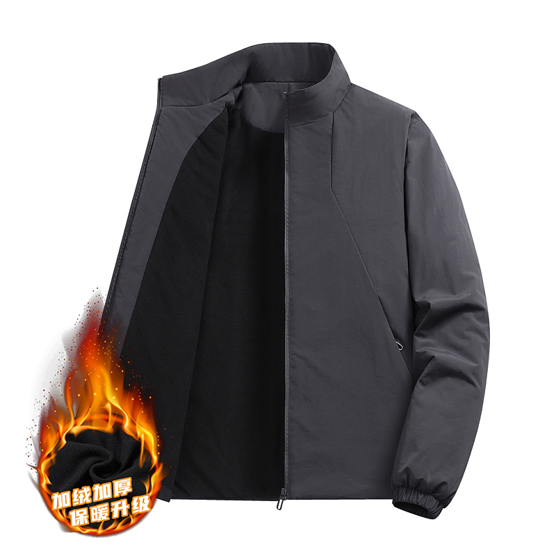 Quality Winter Clothing Bomber Jacket - High Quality Velvet Jacket Men's Stretch