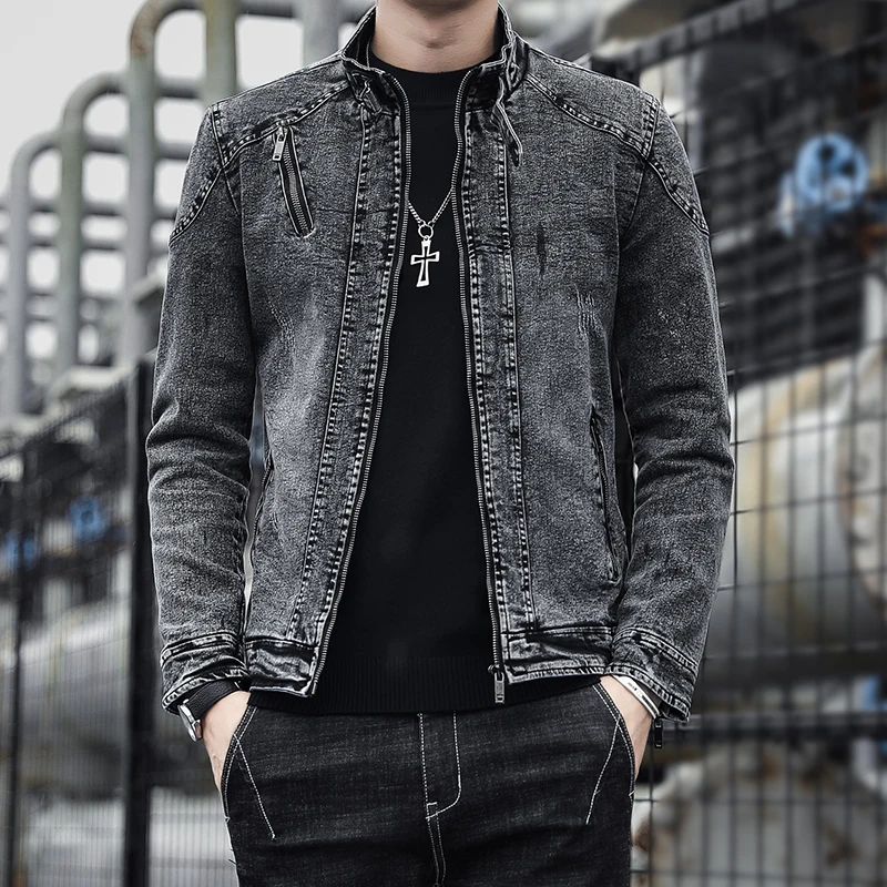 Male Autumn and Winter Retro D - Quality Winter Clothing Bomber Jacket avaliação e preço