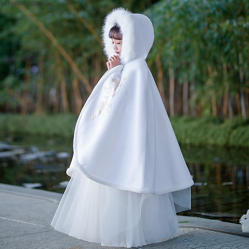 Winter Warm Thick Hanfu Cloak  - Winter Clothing In Spanish avaliação e preço