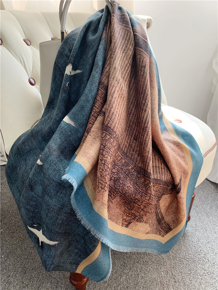 Pure Cashmere Tassels Shawls S - Winter Clothing Accessories avaliação e preço