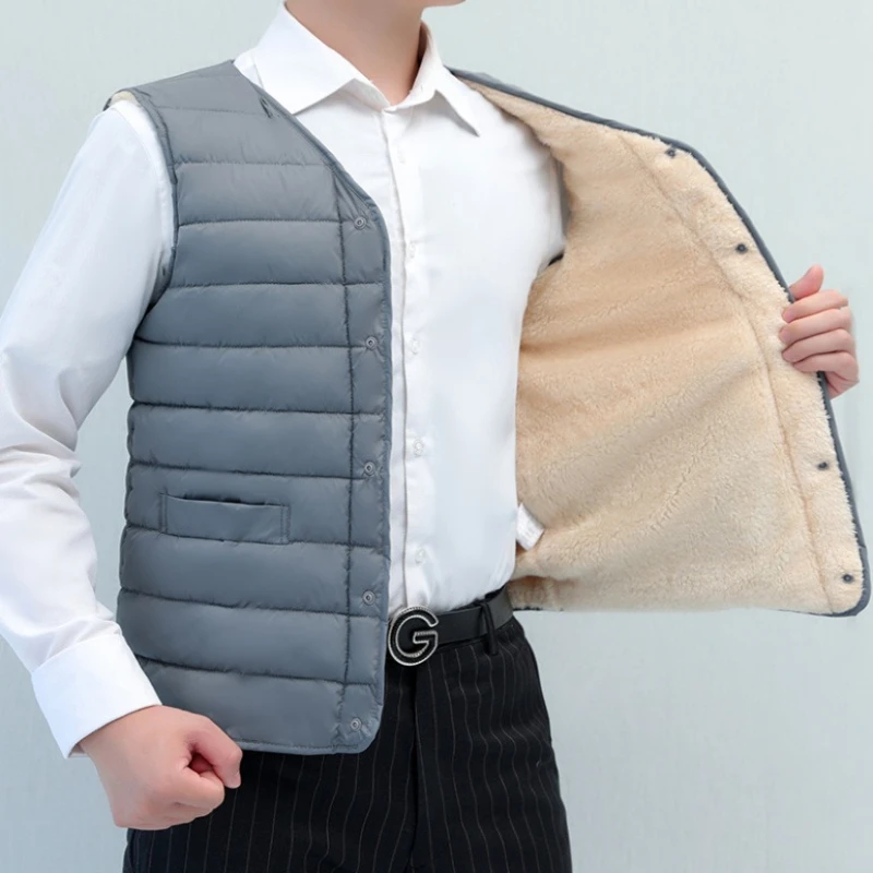 Plus Size Men's Winter Vest Th - Winter Clothing Activity avaliação e preço
