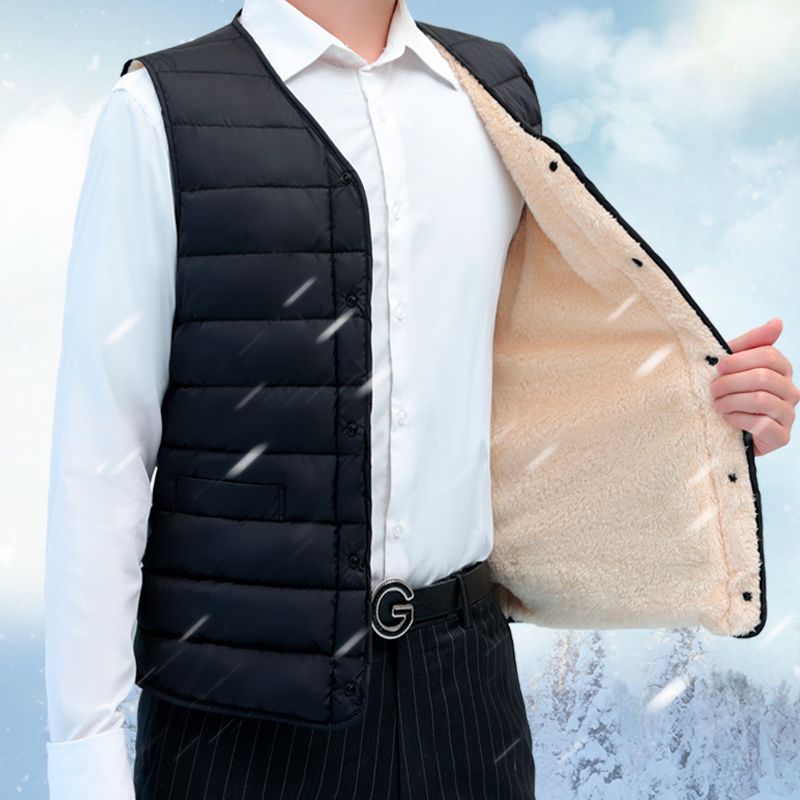 Plus Size Men's Winter Vest Th - Winter Clothing Activity avaliação e preço