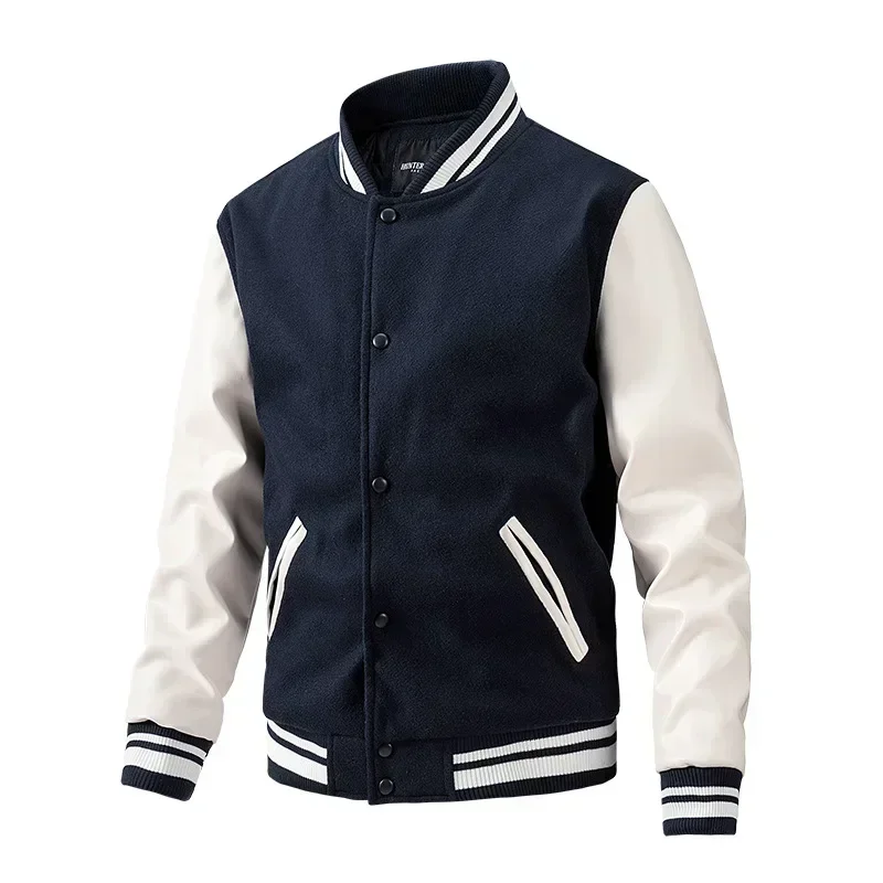 DIY LOGO Winter Men's Baseball - Quality Winter Clothing Bomber Jacket avaliação e preço