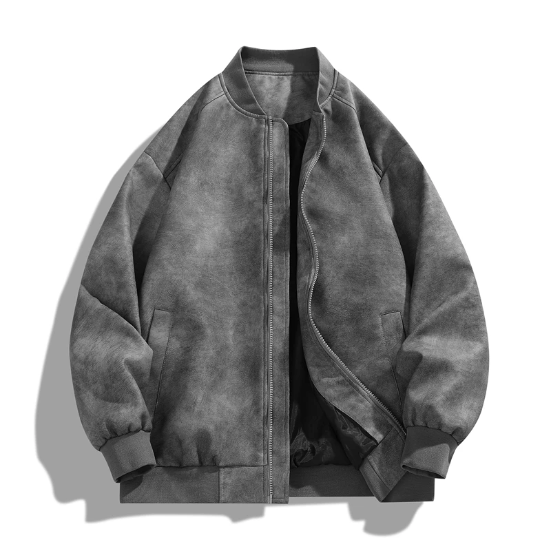 Autumn New High Quality Retro  - Quality Winter Clothing Bomber Jacket avaliação e preço