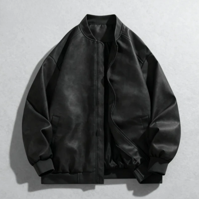 Autumn New High Quality Retro  - Quality Winter Clothing Bomber Jacket avaliação e preço
