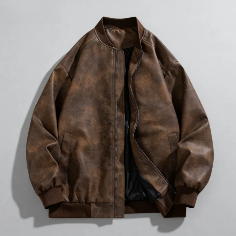 Autumn New High Quality Retro  - Quality Winter Clothing Bomber Jacket avaliação e preço
