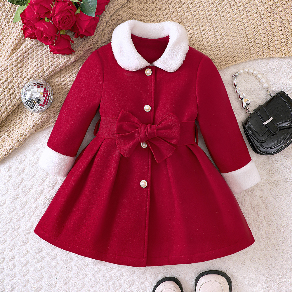 2025 Christmas Baby Girl's Jac - Winter Clothing Activity avaliação e preço