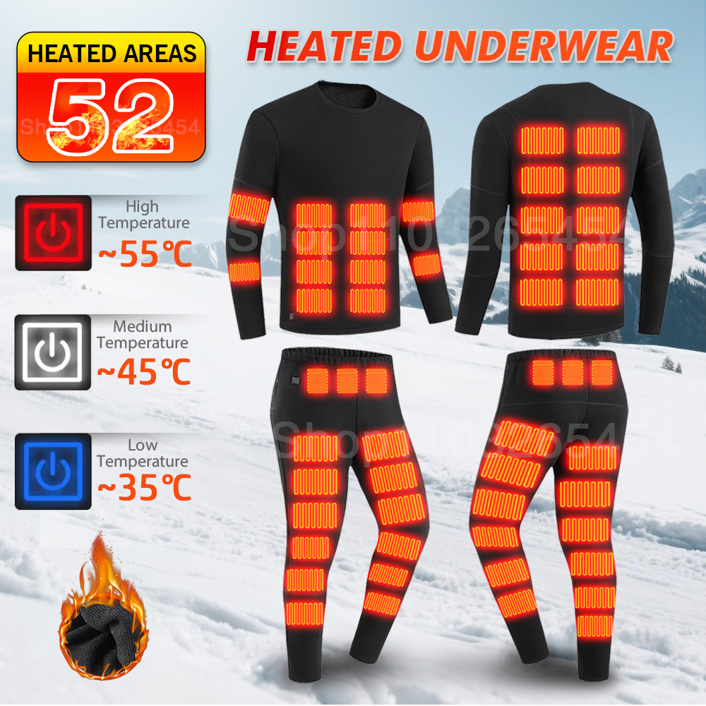 New 52 Areas Heated Underwear  - Winter Clothing Accessories avaliação e preço