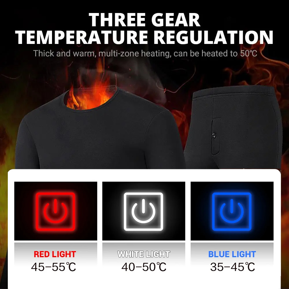 New 52 Areas Heated Underwear  - Winter Clothing Accessories avaliação e preço