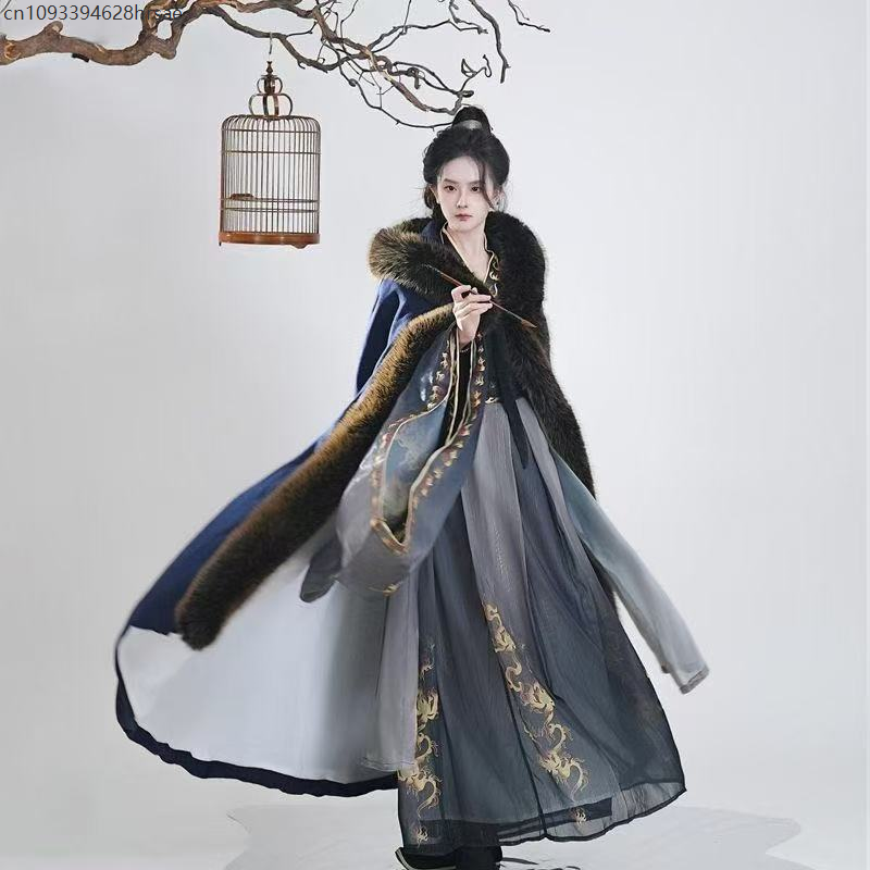 Winter Thicken Velvet Azure Bl - Winter Clothing In Spanish avaliação e preço