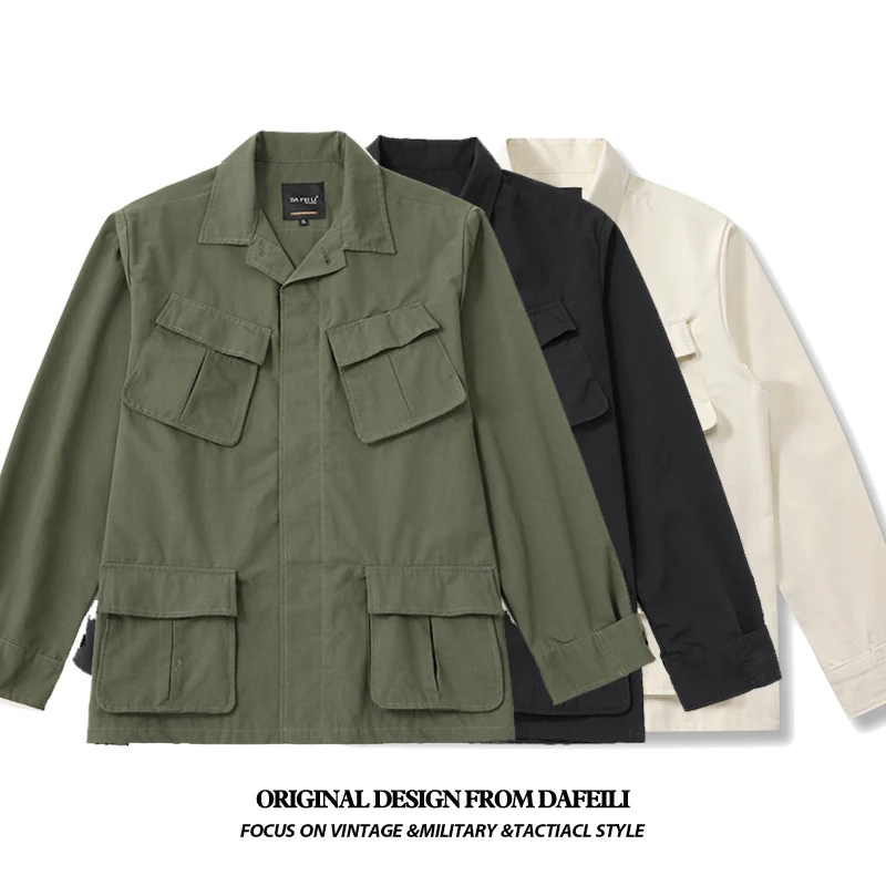 Men Solid Color Jacket Men's M - Quality Winter Clothing Bomber Jacket avaliação e preço