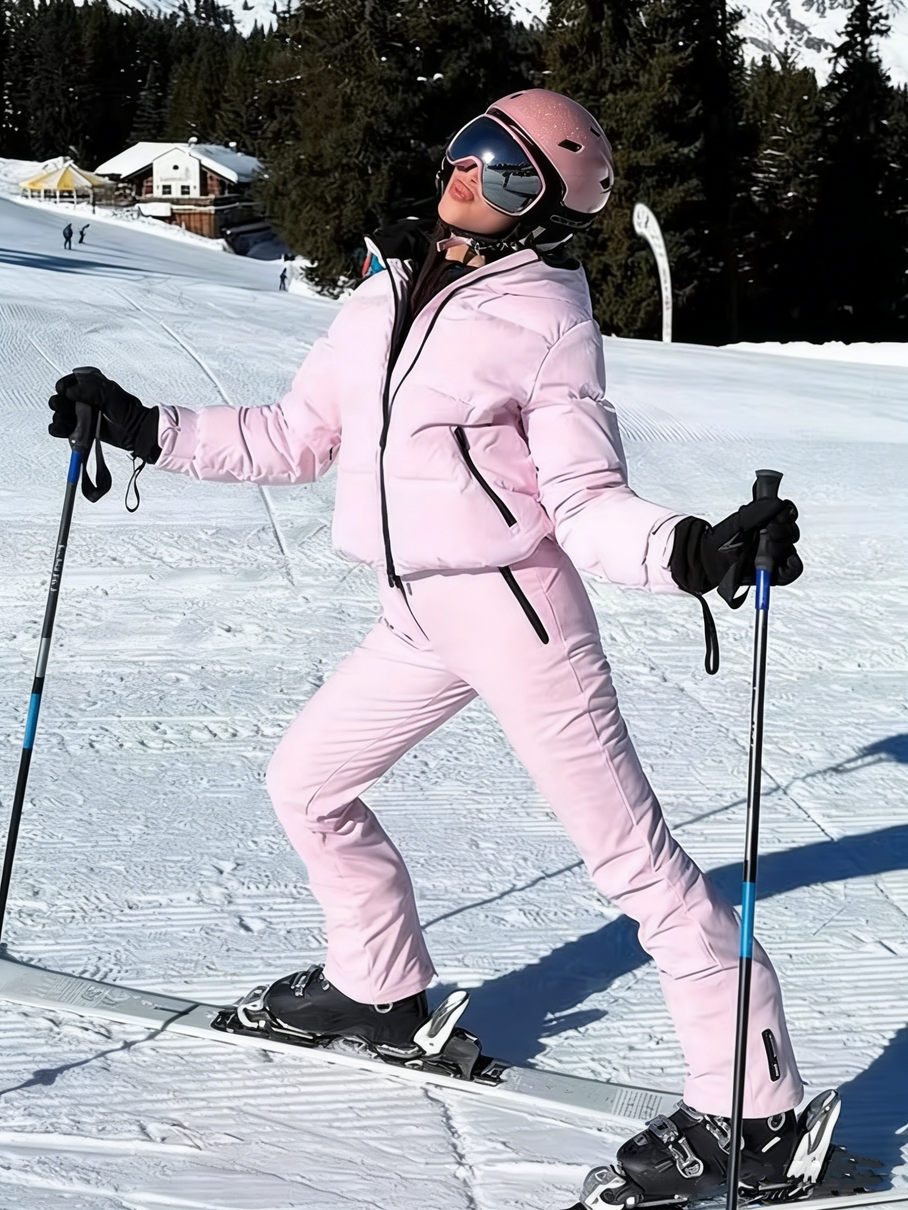 Winter Pink Thicken Warm Women - Winter Clothing For Woman avaliação e preço