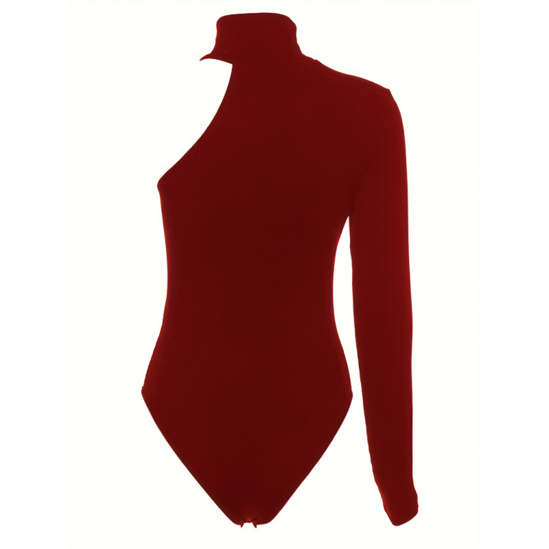 Solid Asymmetric One Shoulder  - Winter Clothing For Woman avaliação e preço