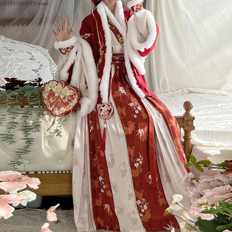 Hanfu Women's Winter New Year  - Winter Clothing In Spanish avaliação e preço