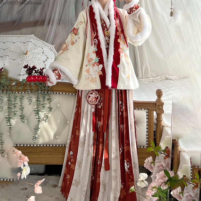 Hanfu Women's Winter New Year  - Winter Clothing In Spanish avaliação e preço