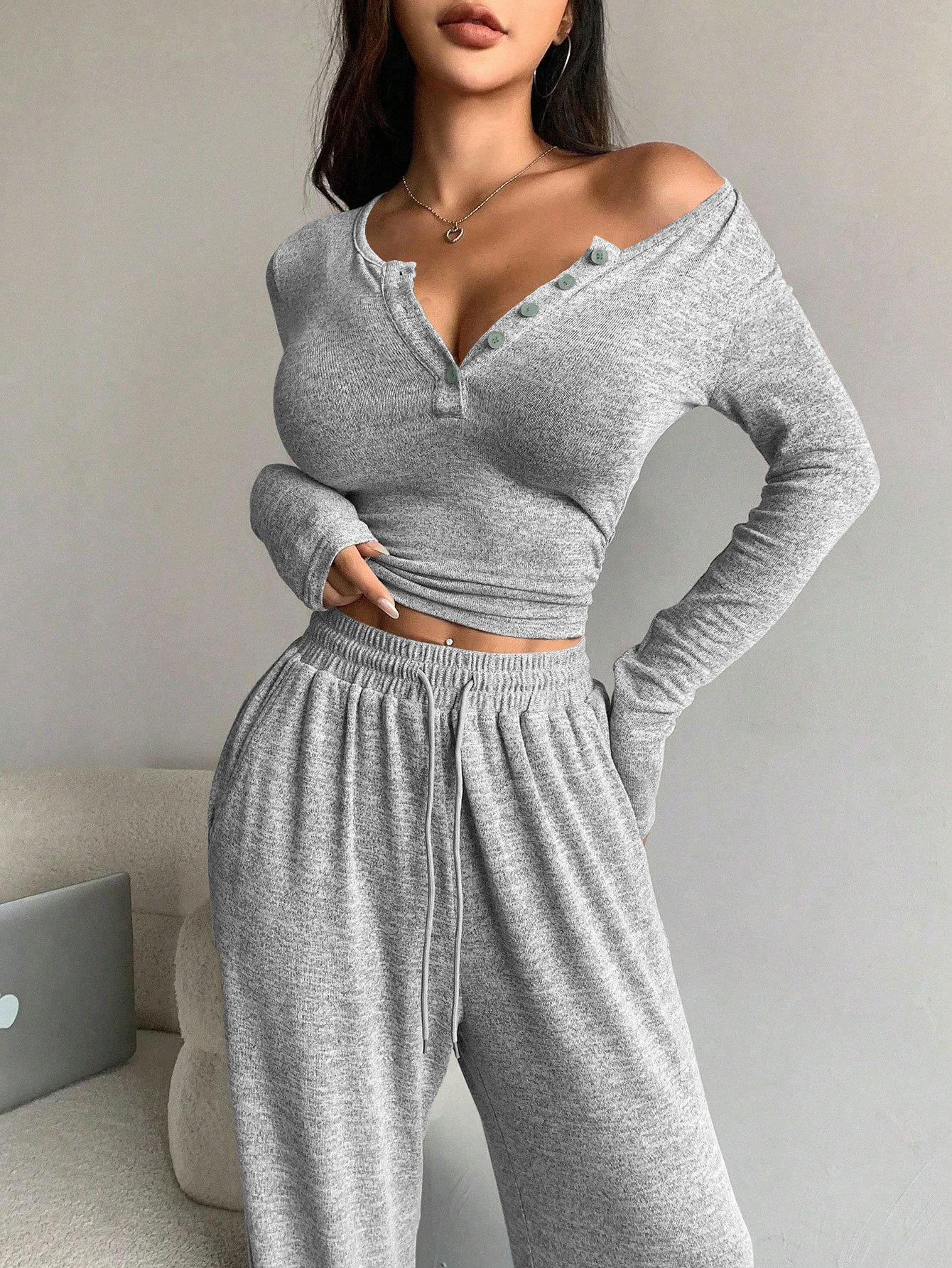 Women's Suit Warm Pajamas for  - Winter Clothing For Woman avaliação e preço