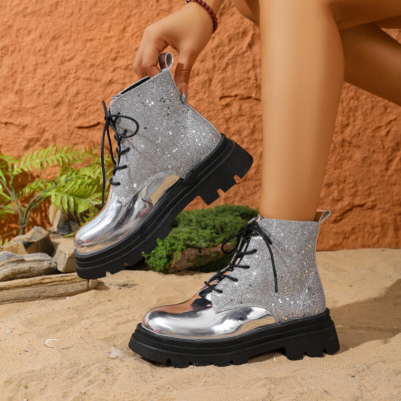 Luxury Silver Glitter Thick Bo - Winter Cloth avaliação e preço