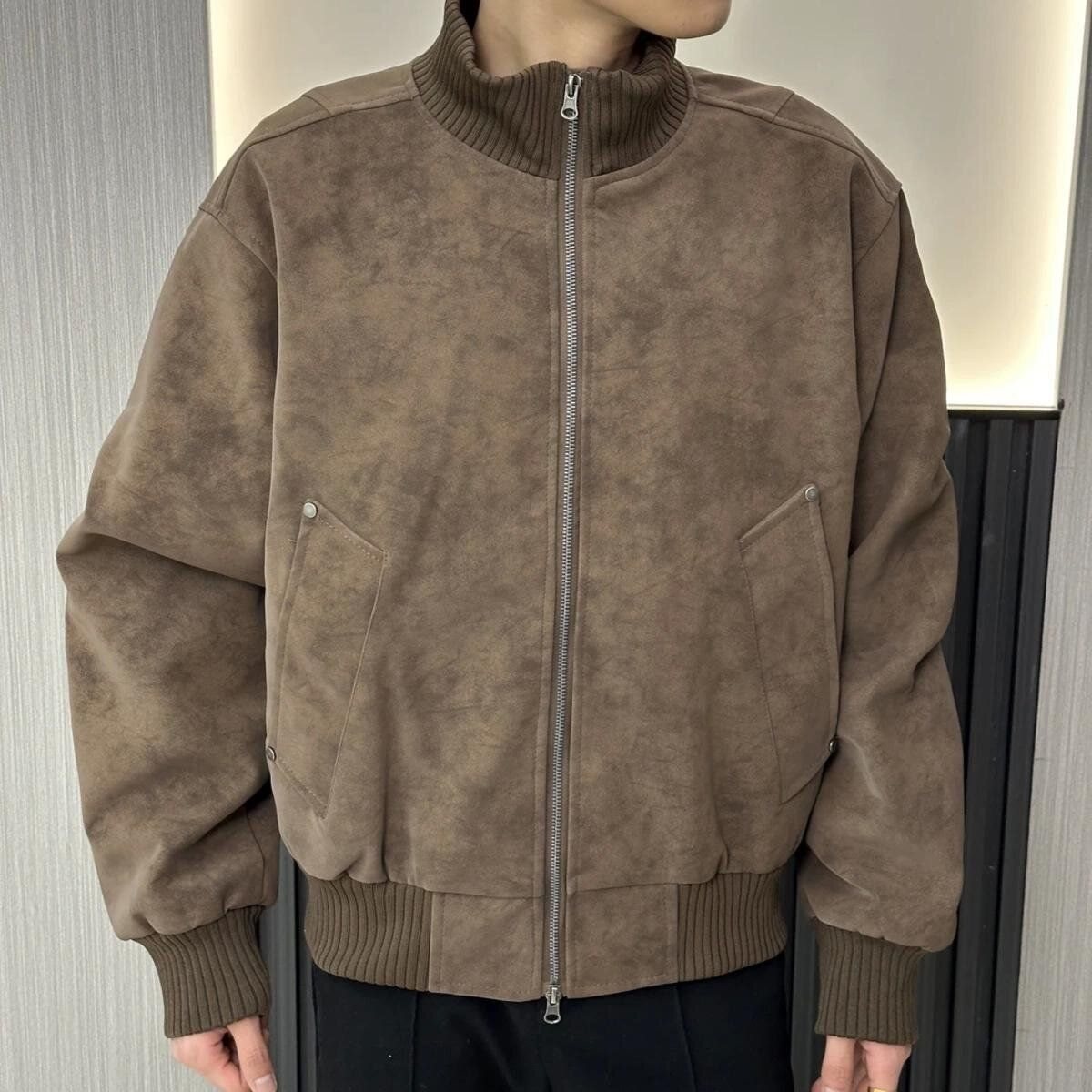 Autumn Oversize Bomber Jacket  - Quality Winter Clothing Bomber Jacket avaliação e preço