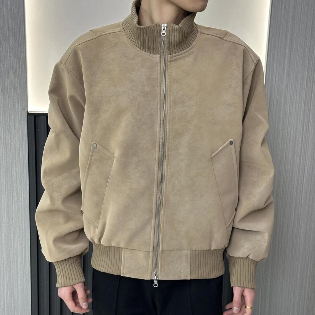 Autumn Oversize Bomber Jacket  - Quality Winter Clothing Bomber Jacket avaliação e preço