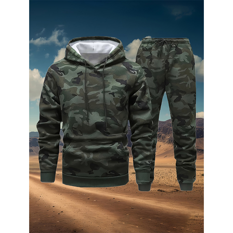 Autumn Camouflage 3D Print Hoo - Winter Clothing For Woman avaliação e preço