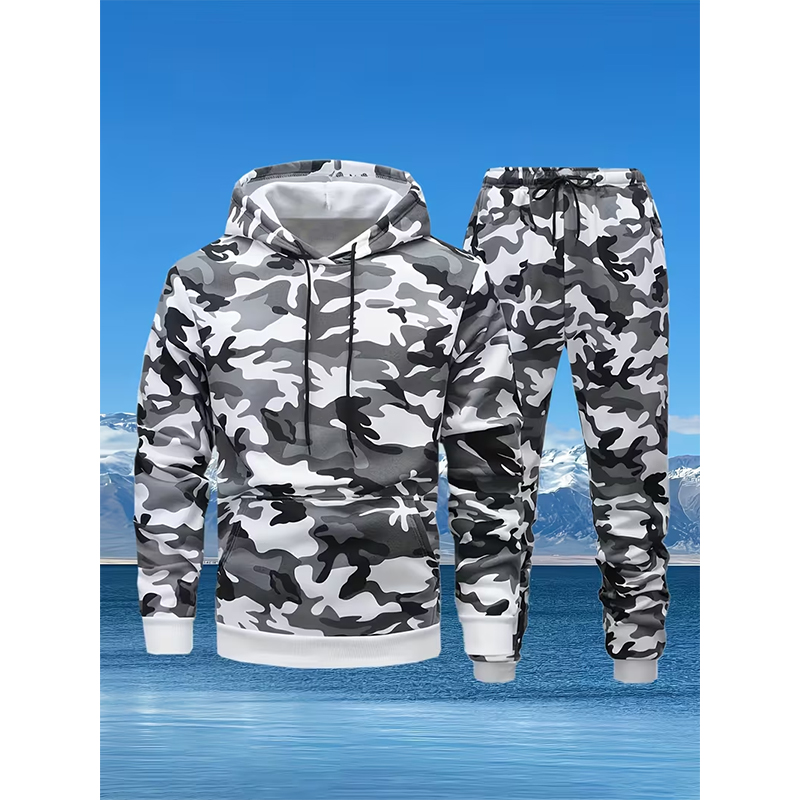 Autumn Camouflage 3D Print Hoo - Winter Clothing For Woman avaliação e preço