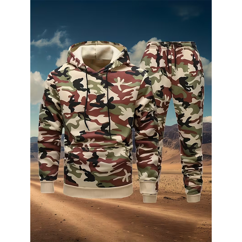 Autumn Camouflage 3D Print Hoo - Winter Clothing For Woman avaliação e preço