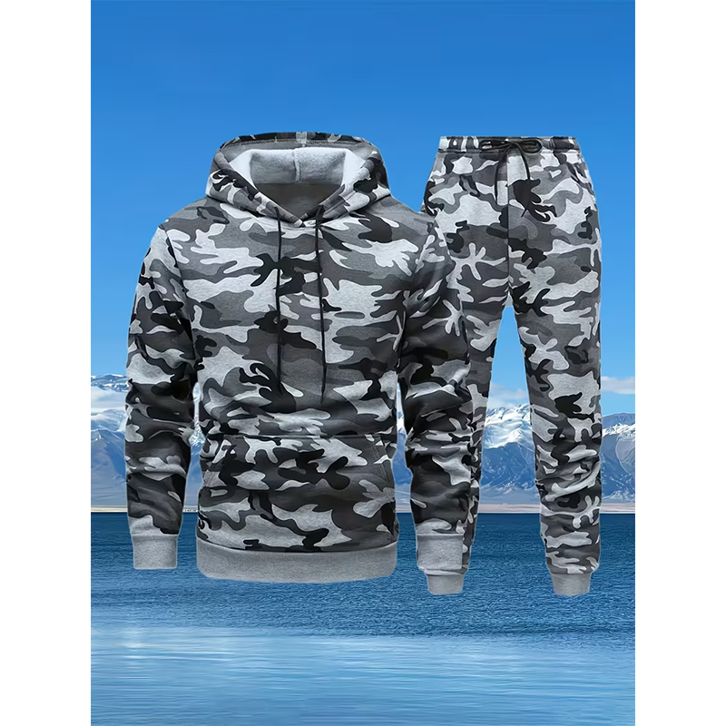 Autumn Camouflage 3D Print Hoo - Winter Clothing For Woman avaliação e preço