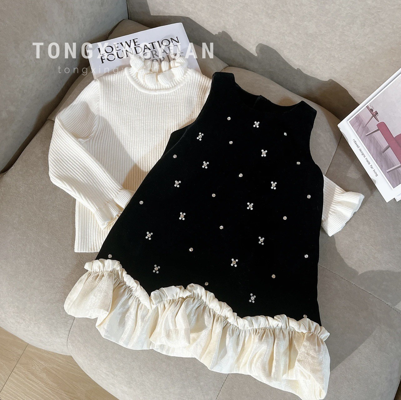 Girls' dress autumn and winter - Winter Clothing Activity avaliação e preço