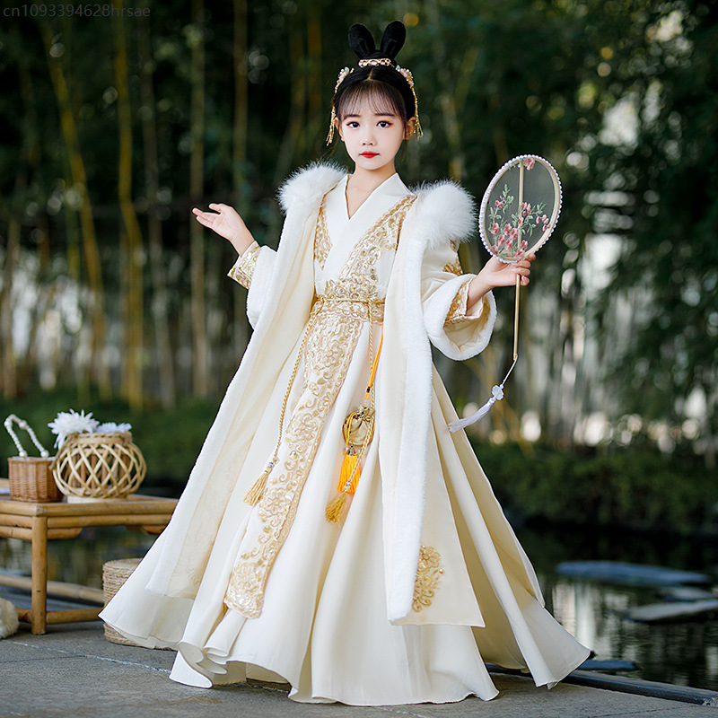 New Winter Hanfu Children's An - Winter Clothing In Spanish avaliação e preço
