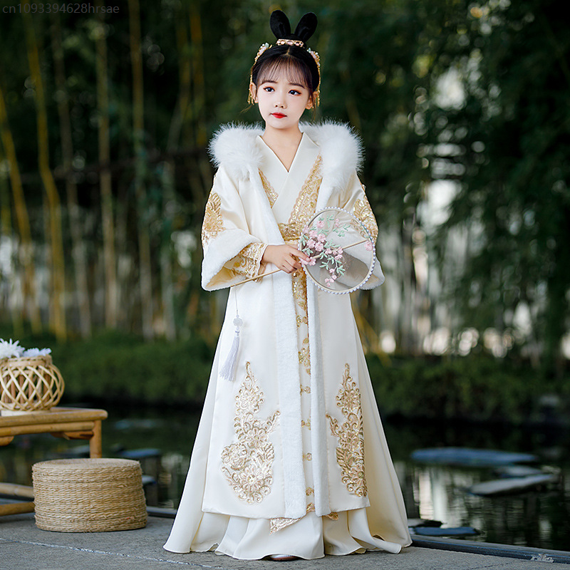 New Winter Hanfu Children's An - Winter Clothing In Spanish avaliação e preço