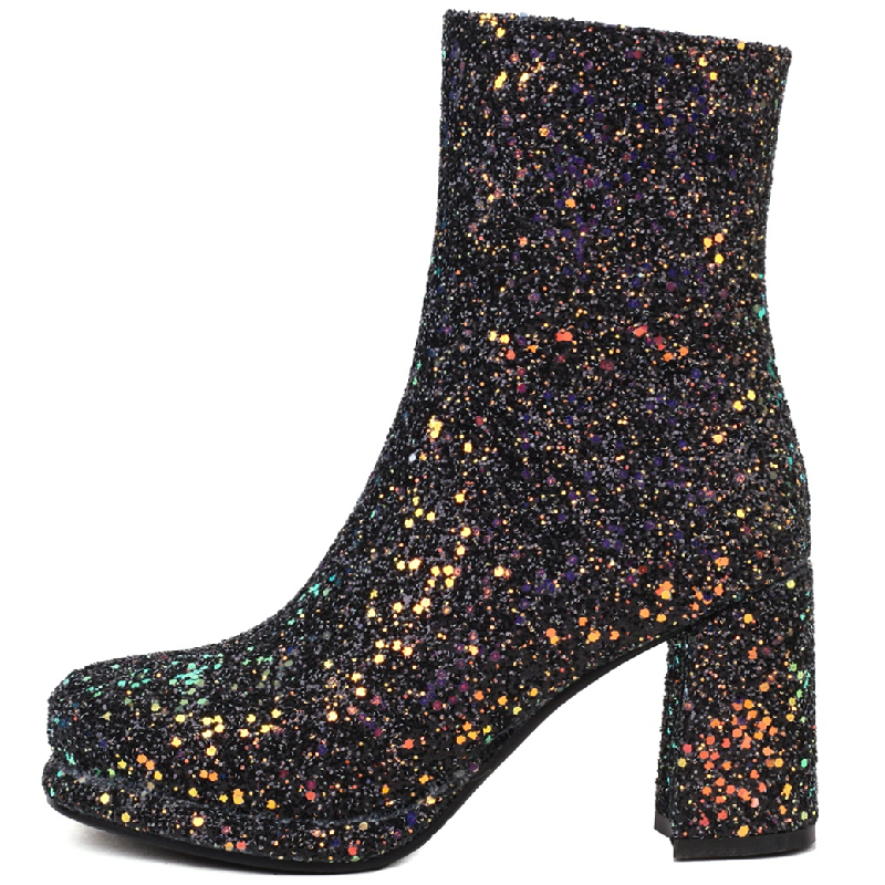 Luxury Sequined Women Ankle Bo - Winter Cloth avaliação e preço