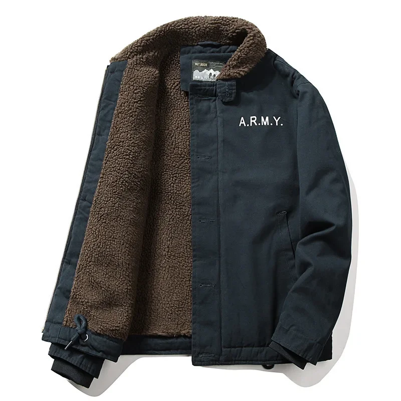 Men Fleece Winter Jackets Warm - Quality Winter Clothing Bomber Jacket avaliação e preço