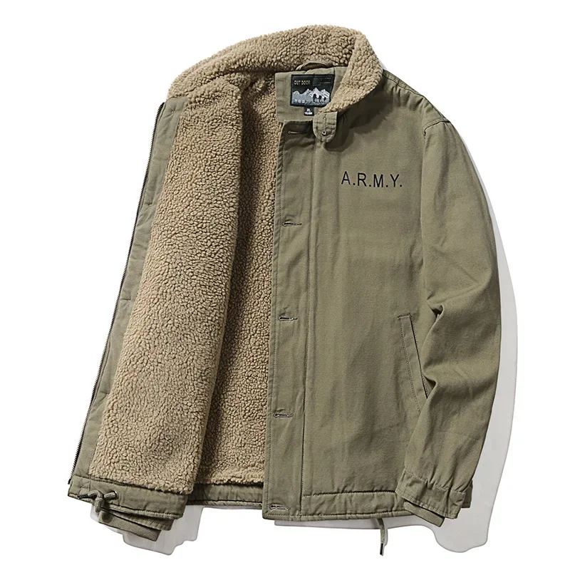 Men Fleece Winter Jackets Warm - Quality Winter Clothing Bomber Jacket avaliação e preço