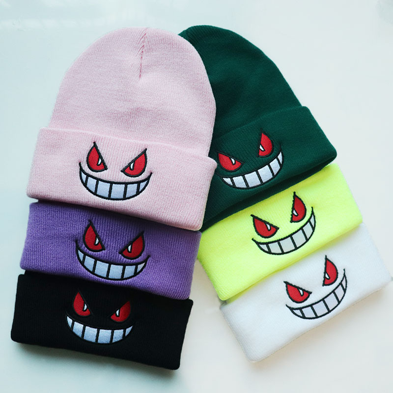 Pokemon Gengar Embroidery Knit - Winter Clothing Accessories avaliação e preço