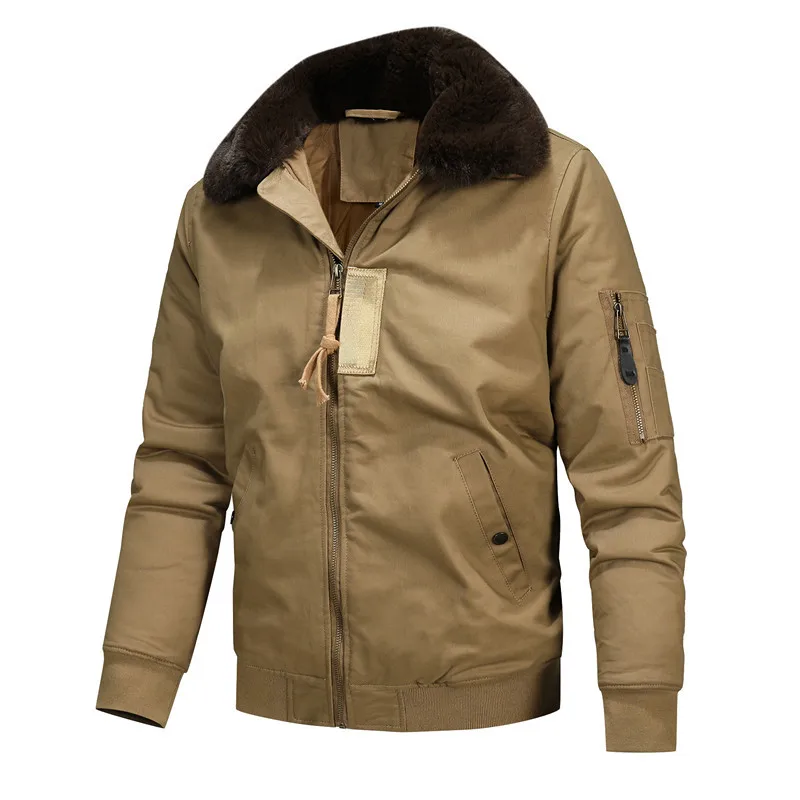 New Winter Men Bomber Jackets  - Quality Winter Clothing Bomber Jacket avaliação e preço