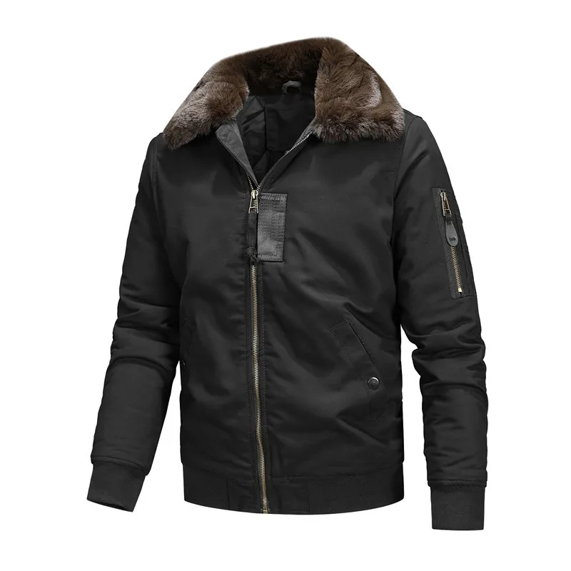 New Winter Men Bomber Jackets  - Quality Winter Clothing Bomber Jacket avaliação e preço