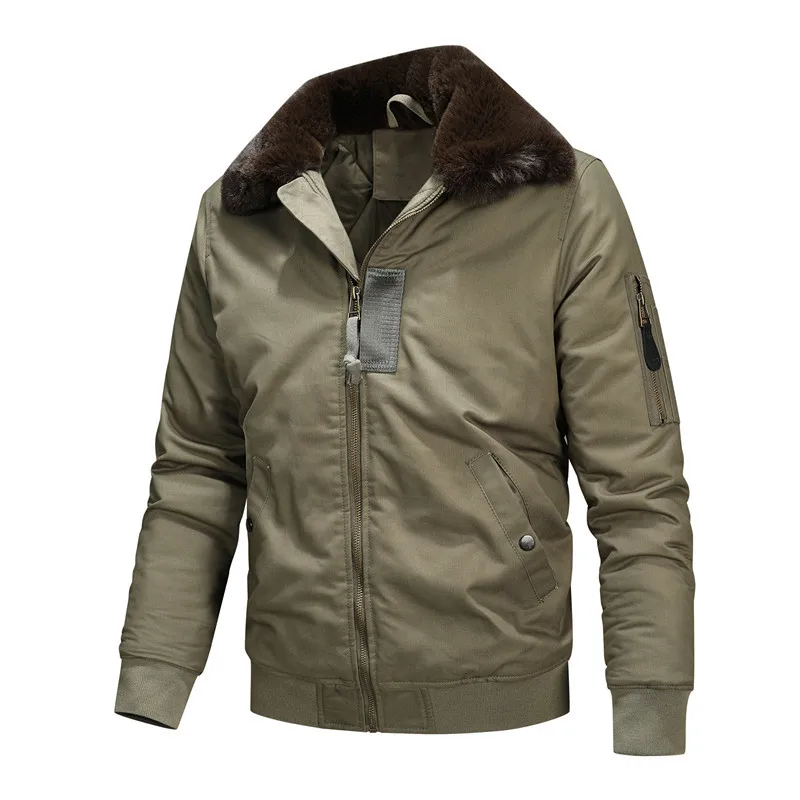 New Winter Men Bomber Jackets  - Quality Winter Clothing Bomber Jacket avaliação e preço
