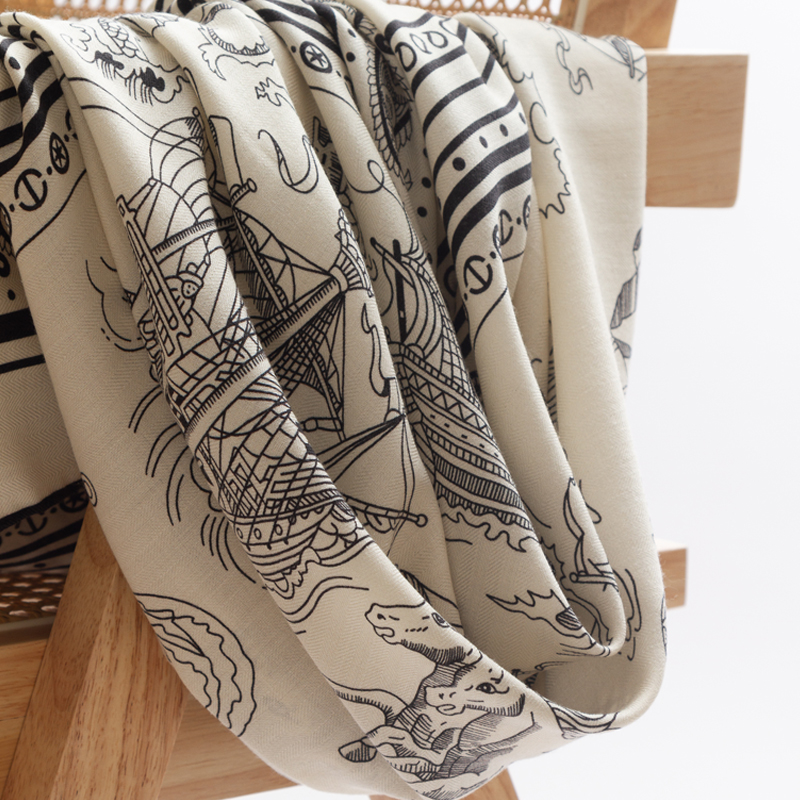 Wool Silk Scarf Women Large Sc - Winter Clothing Accessories avaliação e preço