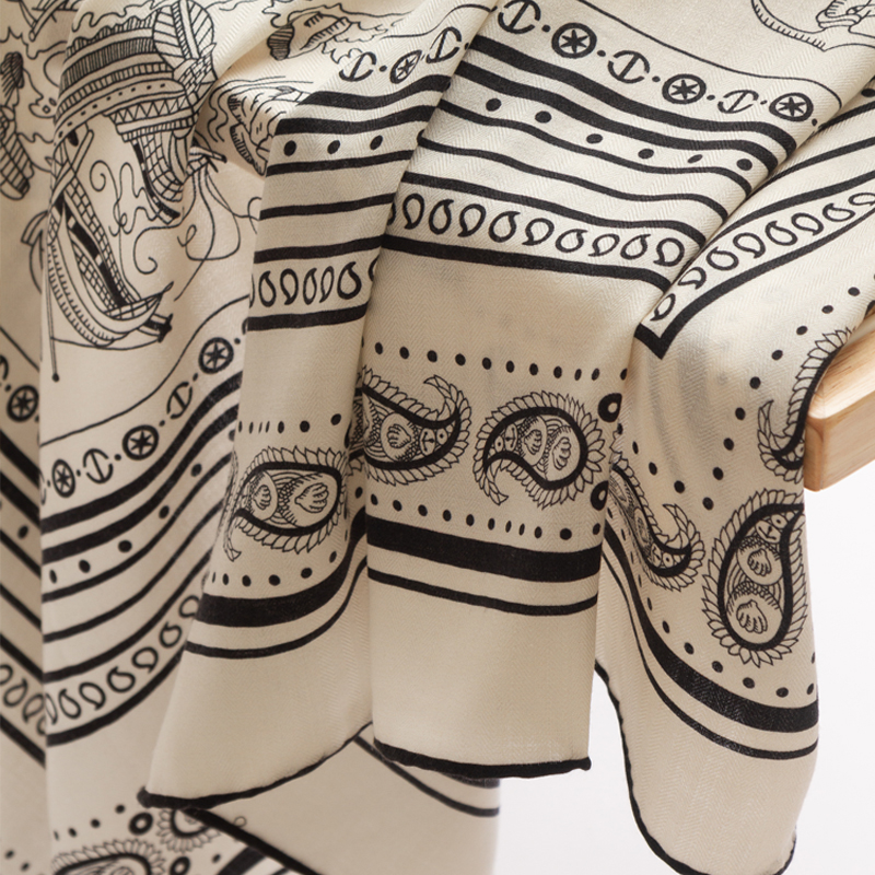 Wool Silk Scarf Women Large Sc - Winter Clothing Accessories avaliação e preço