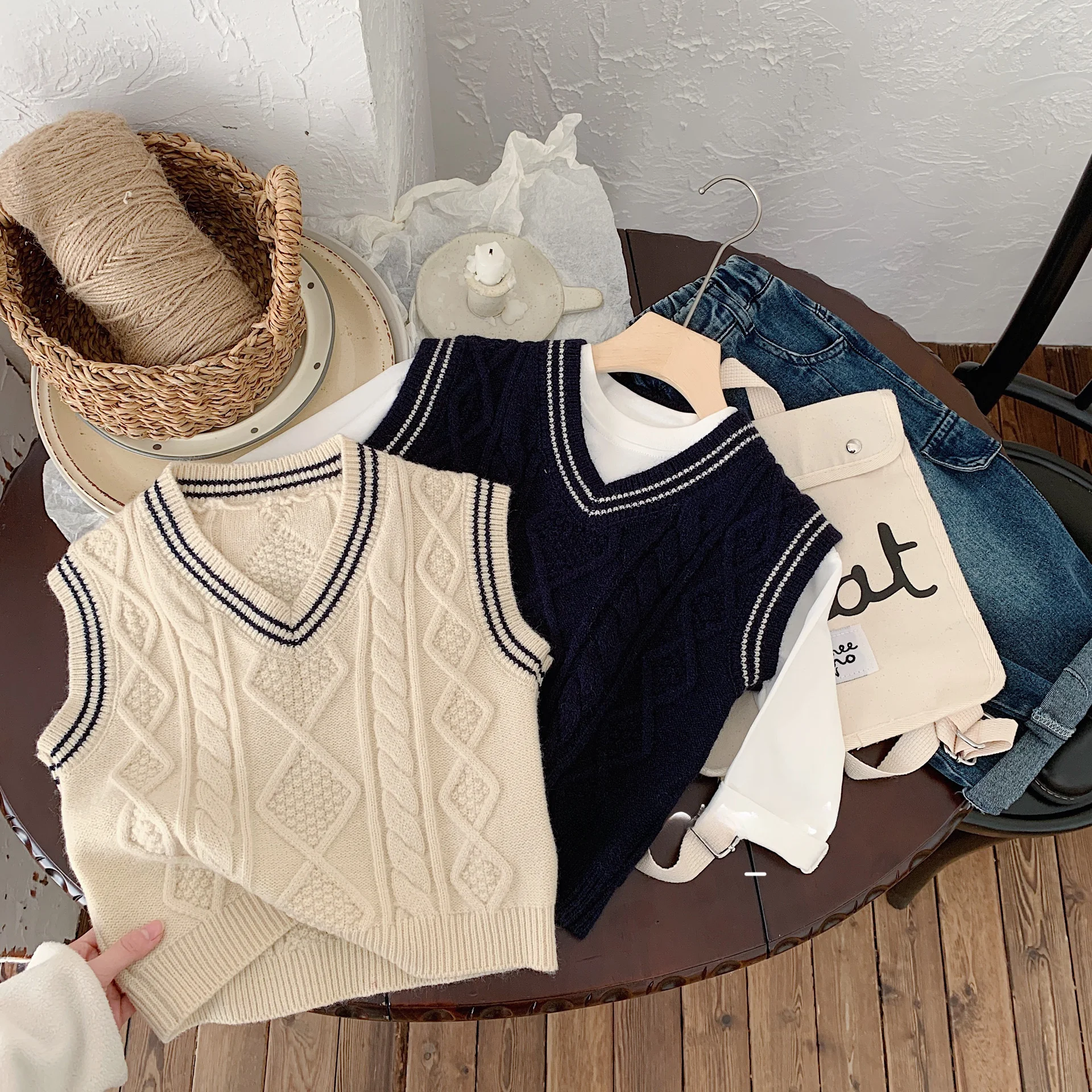 Children's Vest Autumn Baby Ki - Winter Clothing Activity avaliação e preço