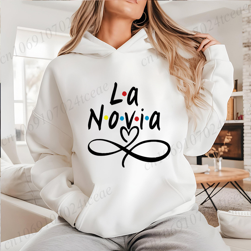 La Novia Graphic Hoodie for No - Winter Clothing In Spanish avaliação e preço
